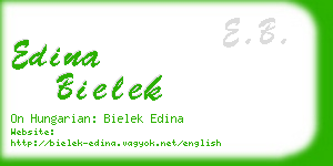 edina bielek business card